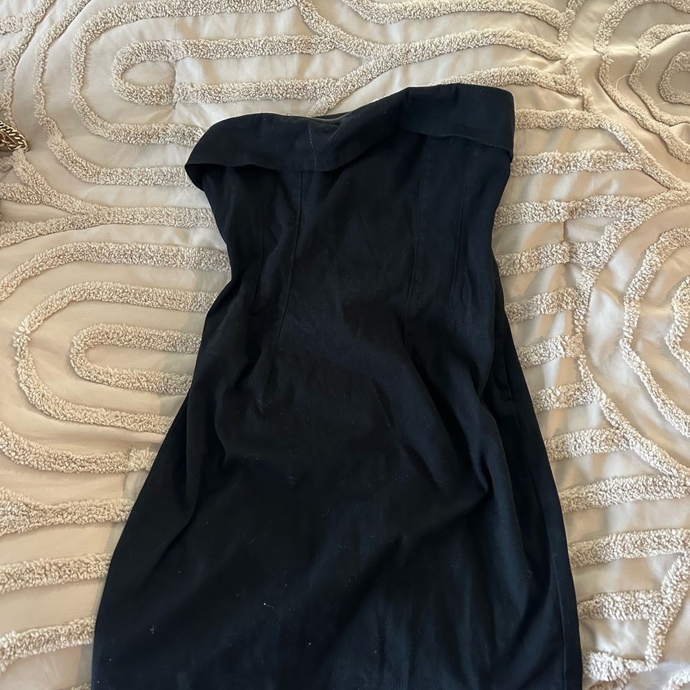 Wild Fable Black Strapless Dress